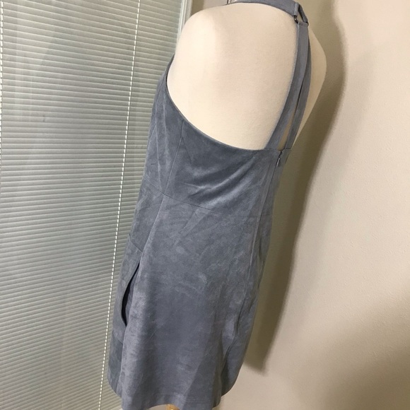 BCBG OVERALL SKIRT dress gray Side/Front pocket - Picture 4 of 5